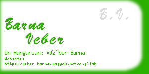 barna veber business card